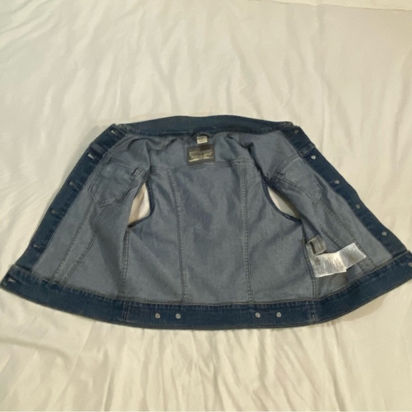 Levi’s women  denim coastal cowgirl  western tracker vest size S - Picture 10 of 11